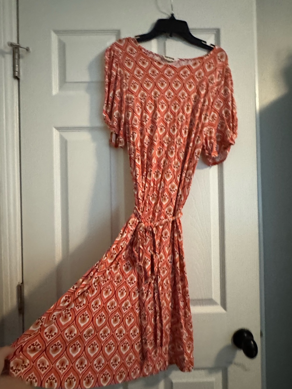 Gorgeous Boden orange jersey dress; US 14R
